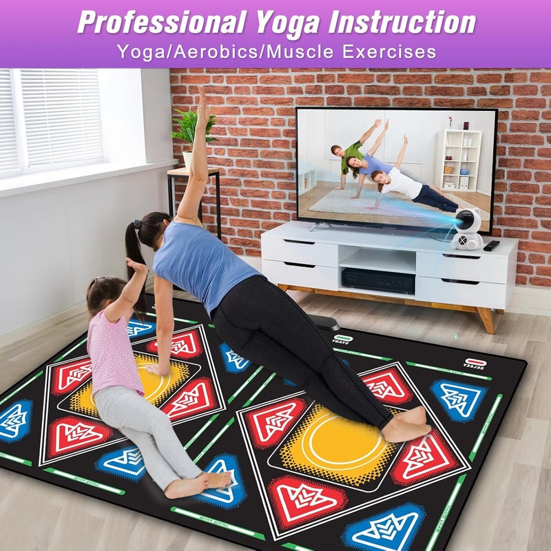 Tucraew Dance Mat, Electronic Dance Mat for TV with HD Camera, Wireless Double User Dance Mat with Game Controller, Non-Slip Dance Pad for Kids Adults, Christmas Birthday Gifts for Girls Boys - Image 4